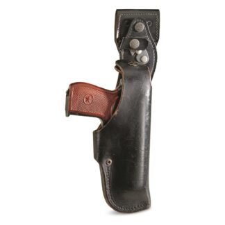 German Police Surplus Leather Holster, Used