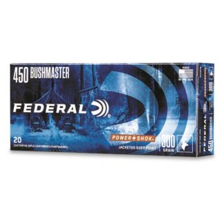 Federal Power-Shok, .450 Bushmaster, JHP, 300 Grain, 20 Rounds