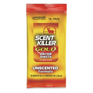 Wildlife Research Center Scent Killer Gold Dryer Sheets, 18-Pk.