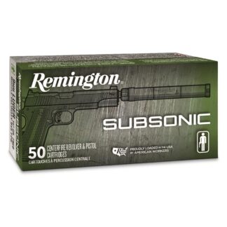 Remington Subsonic, .45 ACP, FNEB, 230 Grain, 50 Rounds