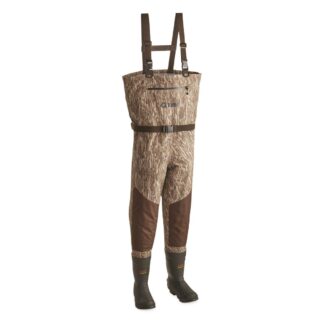 Guide Gear Men’s Breathable Bootfoot Chest Waders, 800 Gram, Stout Sizes