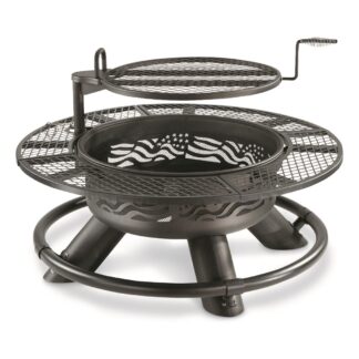 CASTLECREEK 47" Fire Pit with BBQ Grate