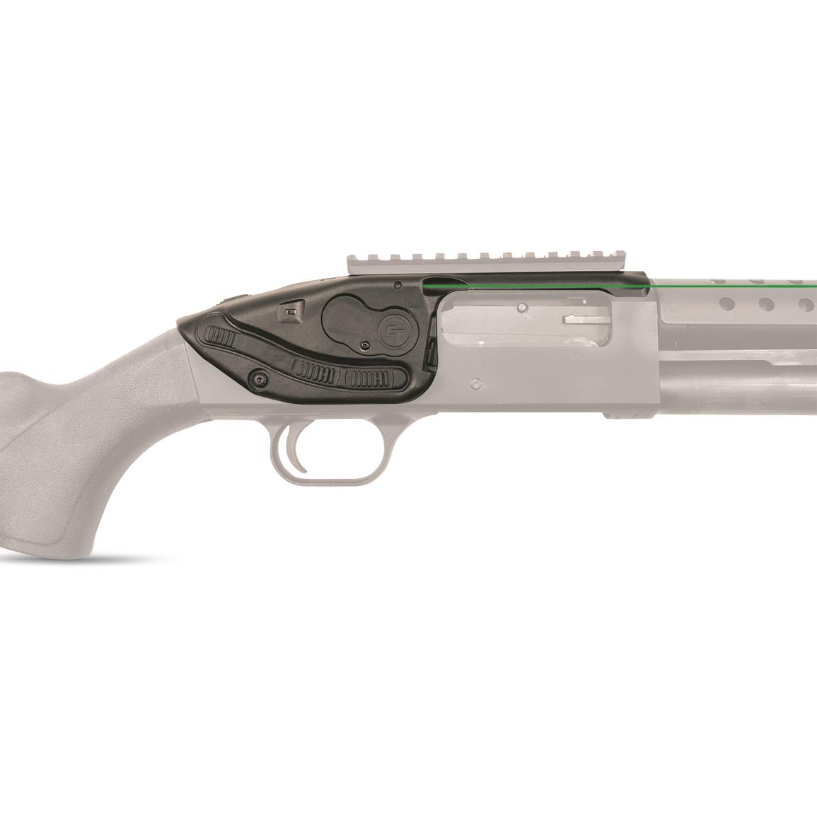 Crimson Trace LS-250G Green Lasersaddle for 12 & 20-Ga. Mossberg 500, 590, 590A1 & Shockwave