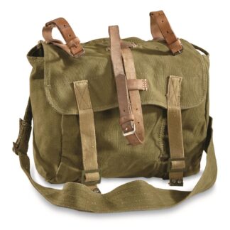 Romanian Military Surplus Heavyweight Canvas Shoulder Bag, Like New