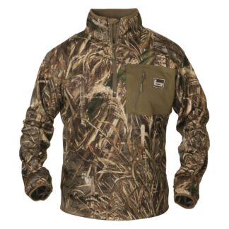 Banded Mid-Layer Camo Fleece Pullover