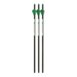 CenterPoint Carbon Arrows with Lighted Half Moon Nock, 400 grain, 3 Pack