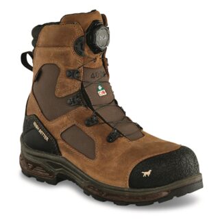 Irish Setter Men's Kasota Waterproof Insulated BOA 8" Safety Toe Work Boots, 400 Grams