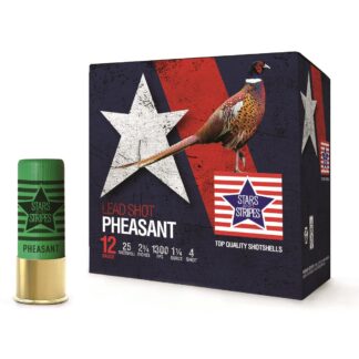 Stars and Stripes 12 Gauge Pheasant Loads, 2 3/4", 1 1/4 oz., 25 Rounds