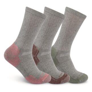 Carhartt Women's Midweight Cotton Blend Crew Socks, 3 Pairs