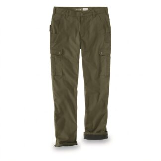 Carhartt Rugged Flex Relaxed Fit Ripstop Cargo Fleece-lined Work Pants