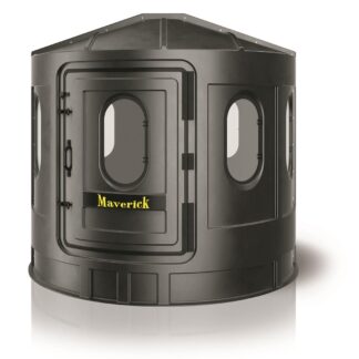 Maverick XL Hard Side Hunting Blind, Black with Clear Windows