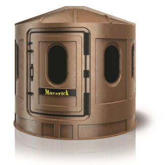Maverick XL Hard Side Hunting Blind, Brown with Tinted Windows