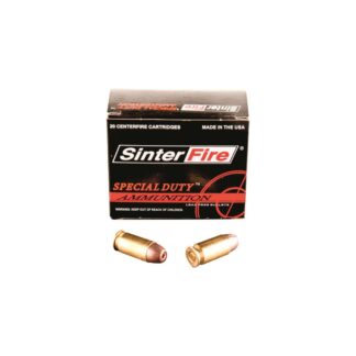 SinterFire Special Duty Lead-Free Frangible, .45 ACP, Hollow Point, 155 Grain, 20 Rounds