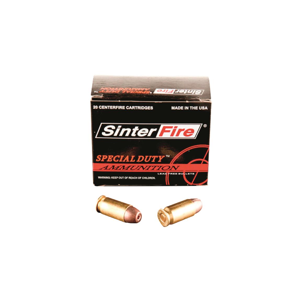 SinterFire Special Duty Lead-Free Frangible, .45 ACP, Hollow Point, 155 Grain, 20 Rounds