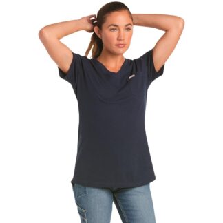 Ariat Women's Rebar CottonStrong V-Neck Top
