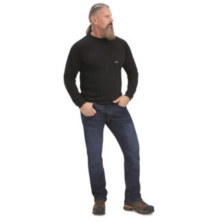 Ariat Men's Rebar CottonStrong Solid Long Sleeve T-Shirt