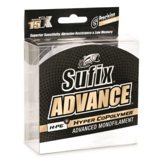 Sufix Advanced Monofilament, Clear, 330 Yards
