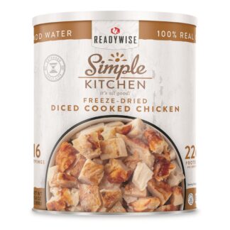ReadyWise Freeze-Dried Diced Chicken, 16 Serving #10 Can