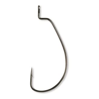 Eagle Claw Lazer Sharp Value Series Extra Wide Gap Worm Hook, Platinum Black, 15 Pack
