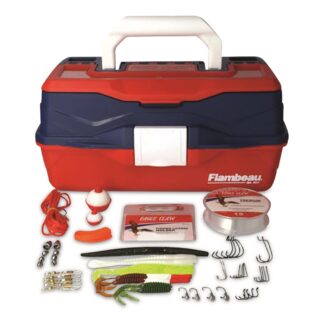 Eagle Claw Go Fish Extreme Value Tackle Box Kit, 55-Piece