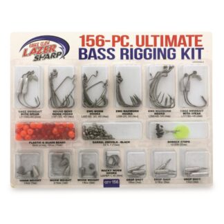 Eagle Claw Lazer Sharp Ultimate Bass Terminal Kit, 156 Pieces