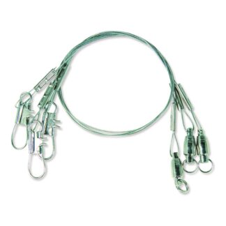 Eagle Claw 12" Steel Leader with Ball Bearing Swivel, 3 Pack