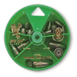Eagle Claw Worm Weight Value Pack, 24 Pieces