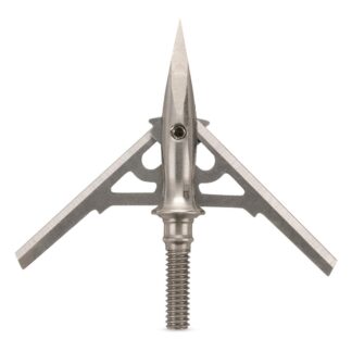 NAP Verdict Stainless Steel 2-Blade Mechanical Broadheads, 100 Grain, 3 Pack