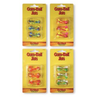 Northland Gum-Ball Jigs, Assorted Colors, 60 pack