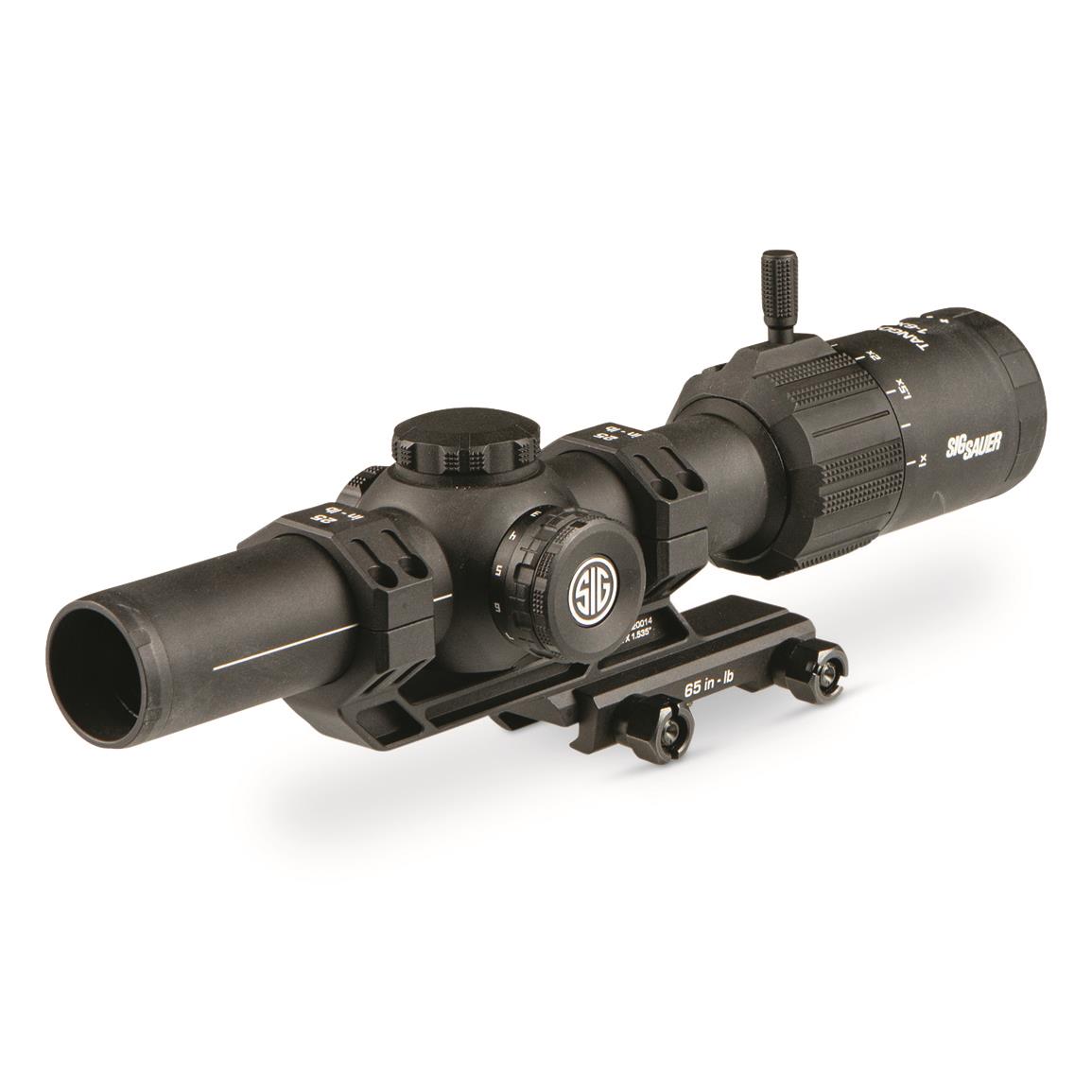 SIG SAUER TANGO-MSR LPVO 1-6x24mm Rifle Scope, SFP BDC6 Illuminated Reticle, with Mount