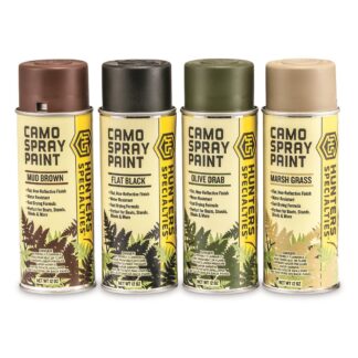 Hunters Specialties Camo Spray Paint Kit with Leaf Stencil