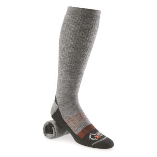Guide Gear Men's Merino Wool Blend Midweight Boot Socks, 2 Pairs
