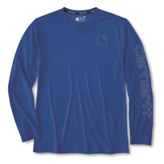Carhartt Men's Force Sun Defender Long Sleeve Logo Graphic Shirt