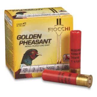 Fiocchi Golden Pheasant, 28 Gauge, 3", 1 1/16 oz., 25 Rounds