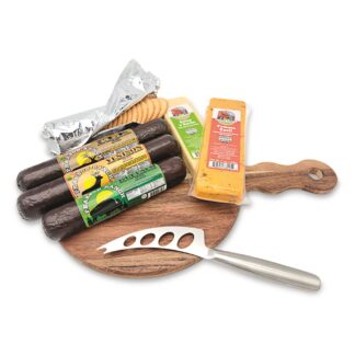 Pearson Ranch Loaded Wild Game and Cheese Assortment with Cutting Board and Knife
