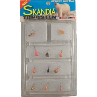 Skandia Tungsten Assorted Ice Jig Kit, 11 Pieces