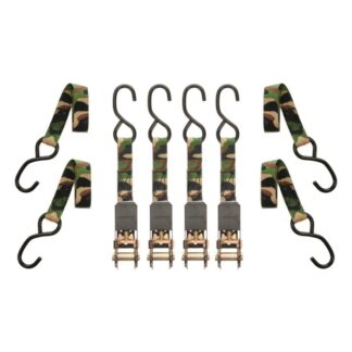 Muddy 1" x 8' Camo Ratchet Straps, 4 Pack