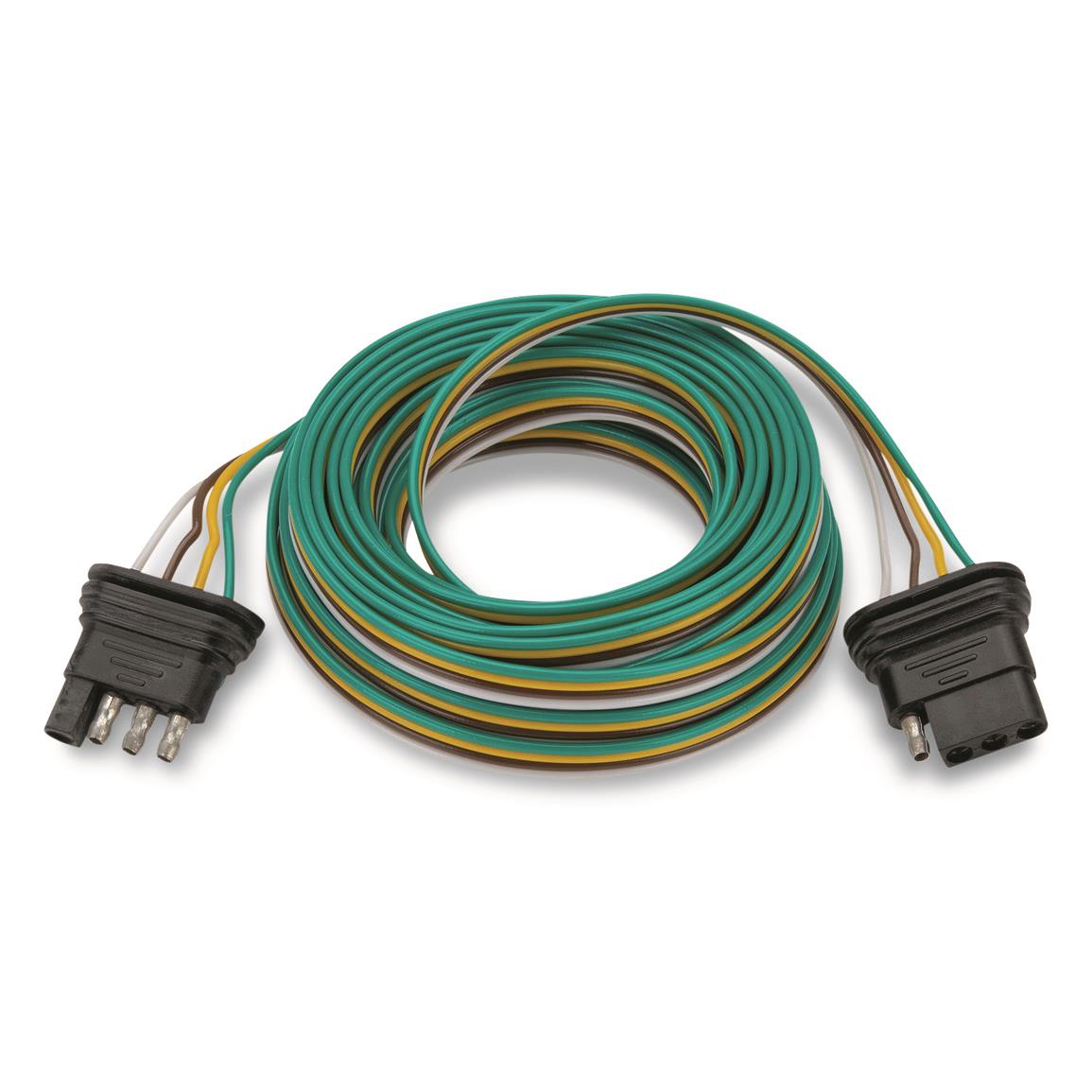TowSmart Trailer End 4-Way Flat Trailer Light Wiring Connector, 24' Trailer End