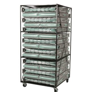 Blantex XM-6 Extra Wide Folding Steel Cots with Cart, 15 Pack