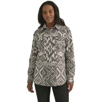 Wrangler Retro Women's Boyfriend Western Snap Shirt