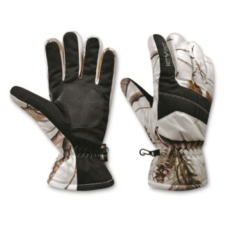Hot Shot Defender Men's Insulated Waterproof Gloves, Realtree Snow