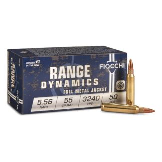Fiocchi Range Dynamics, 5.56 NATO/.223 Rem., FMJ-BT, 55 Grain, 50 Rounds