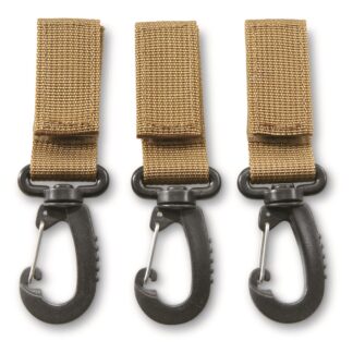 Mil-Tec Carabiner Belt Keeper, 70mm, 3 Pack