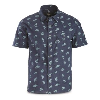 Guide Gear Trout & Salmon Short Sleeve Button Up Shirt