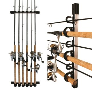 Rush Creek Creations All Weather 6 Rod Wall or Ceiling Rod Rack