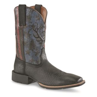Ariat Men's Sport Liberty Antler Cowboy Boot