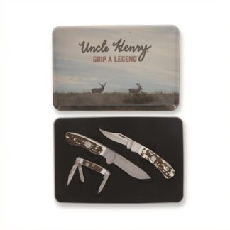 Uncle Henry Fixed Blade and Folding Knife 3-Piece Set