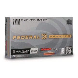 Federal Barnes LRX, 7mm Backcountry, 168 Grain, 20 Rounds