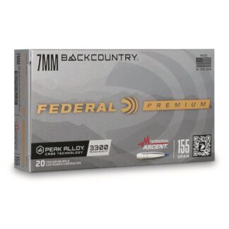 Federal Terminal Ascent, 7mm Backcountry, 155 Grain, 20 Rounds