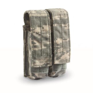 U.S. Military Surplus Double Pistol Magazine Pouches, 2 Pack, Used